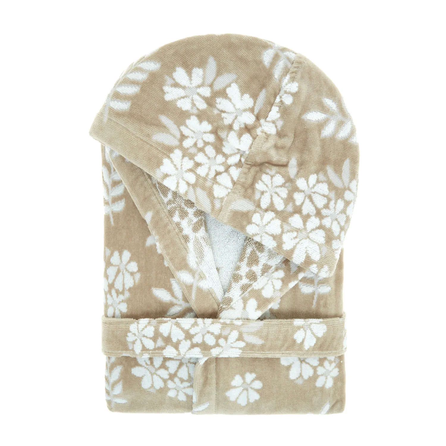 coincasa Accappatoio cotone velour motivo floreale Portofino