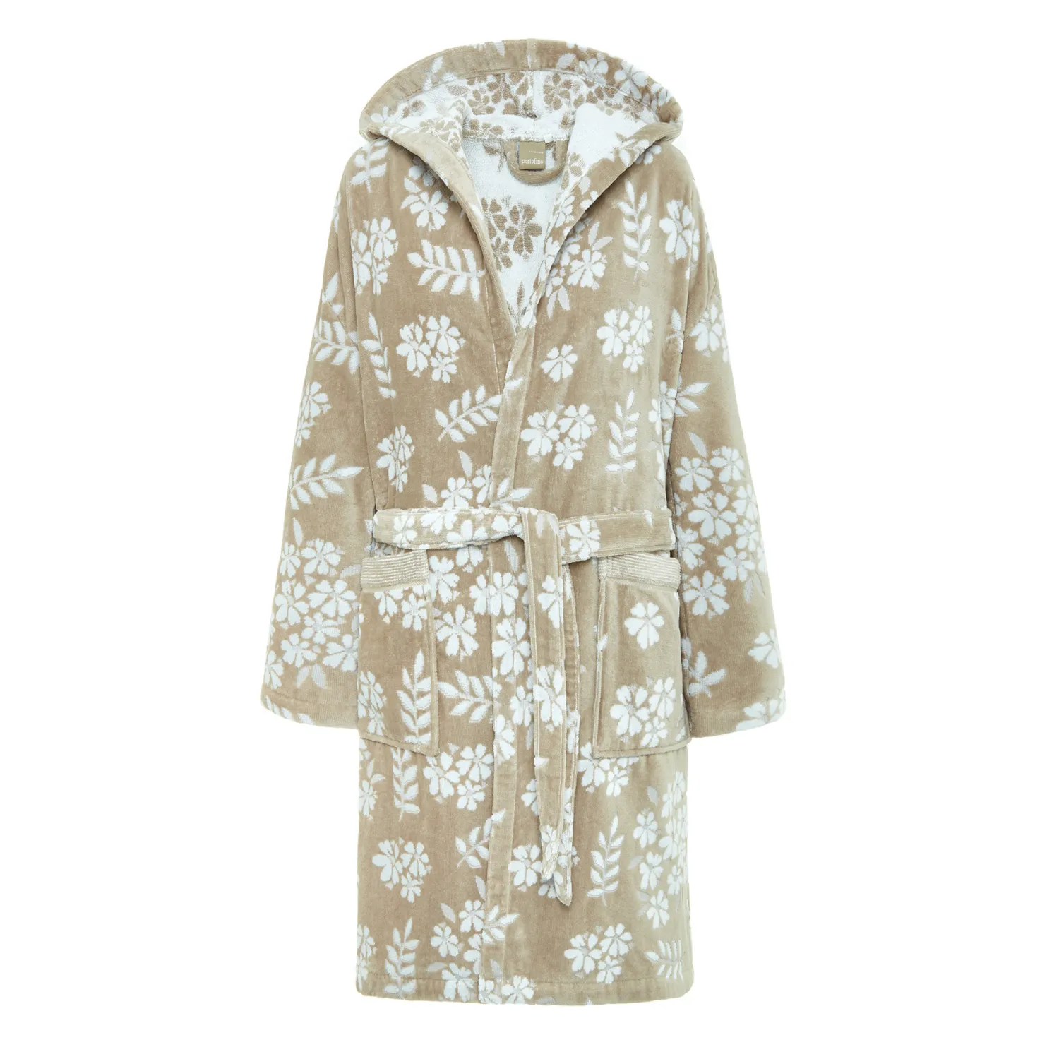 coincasa Accappatoio cotone velour motivo floreale Portofino