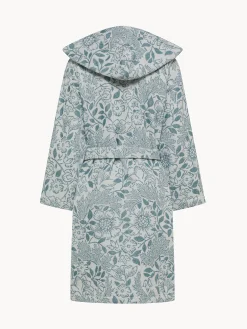 coincasa Accappatoio in cotone velour fantasia floreale