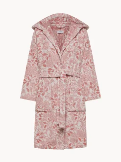 coincasa Accappatoio in cotone velour fantasia floreale