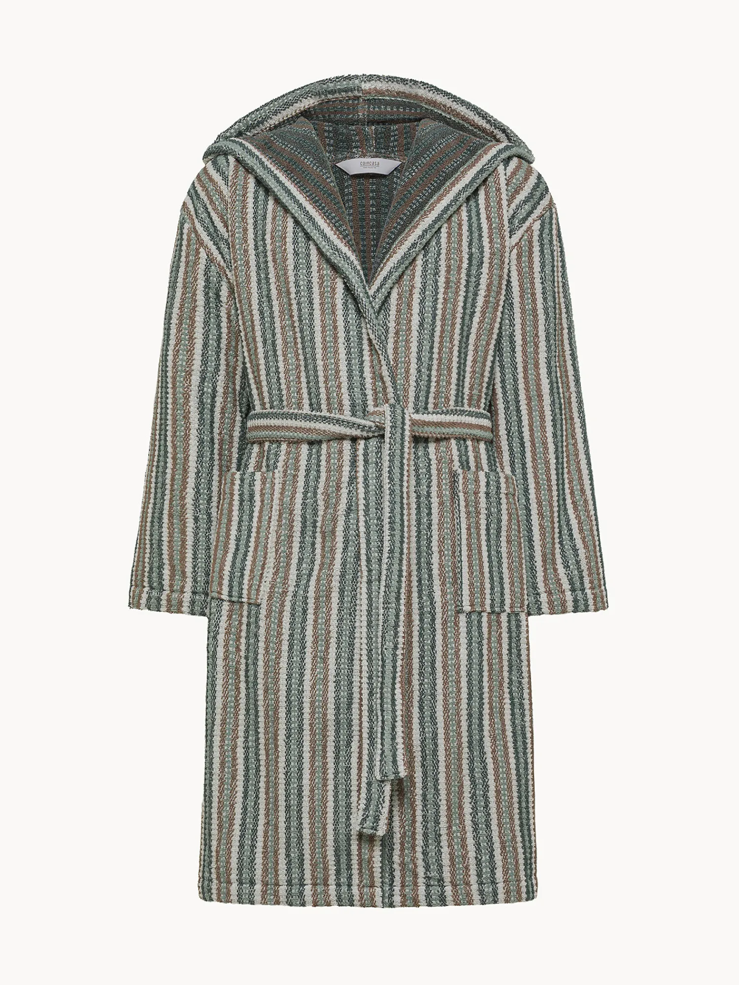 coincasa Accappatoio in spugna di cotone a righe