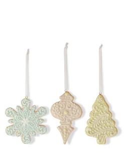 coincasa Addobbo albero in ceramica decorato a mano