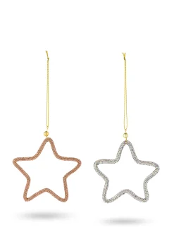 coincasa Addobbo albero in plastica a stella