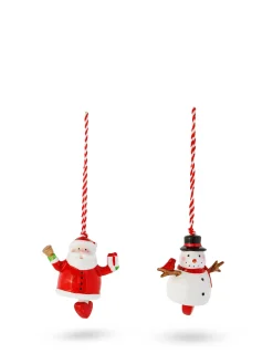 coincasa Addobbo albero in porcellana decorato a mano