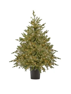 coincasa Albero di Natale Argen H90 cm e 85 led con vaso