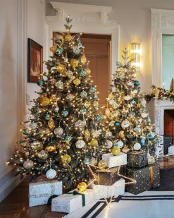 coincasa Albero di Natale Elkins con sfumature di verde H215 250LED