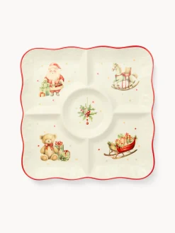 coincasa Antipastiera in porcellana Natale vintage
