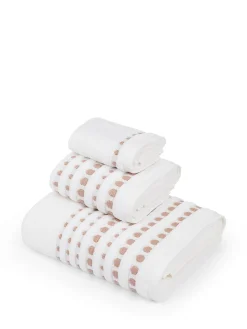 coincasa Asciugamano cotone bordo ricamato Portofino