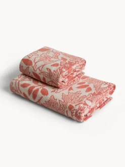 coincasa Asciugamano in cotone velour fantasia floreale