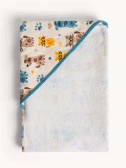 coincasa Asciugamano in cotone velour stampa animaletti