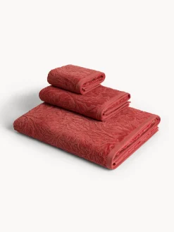 coincasa Asciugamano in cotone velour motivo in rilievo