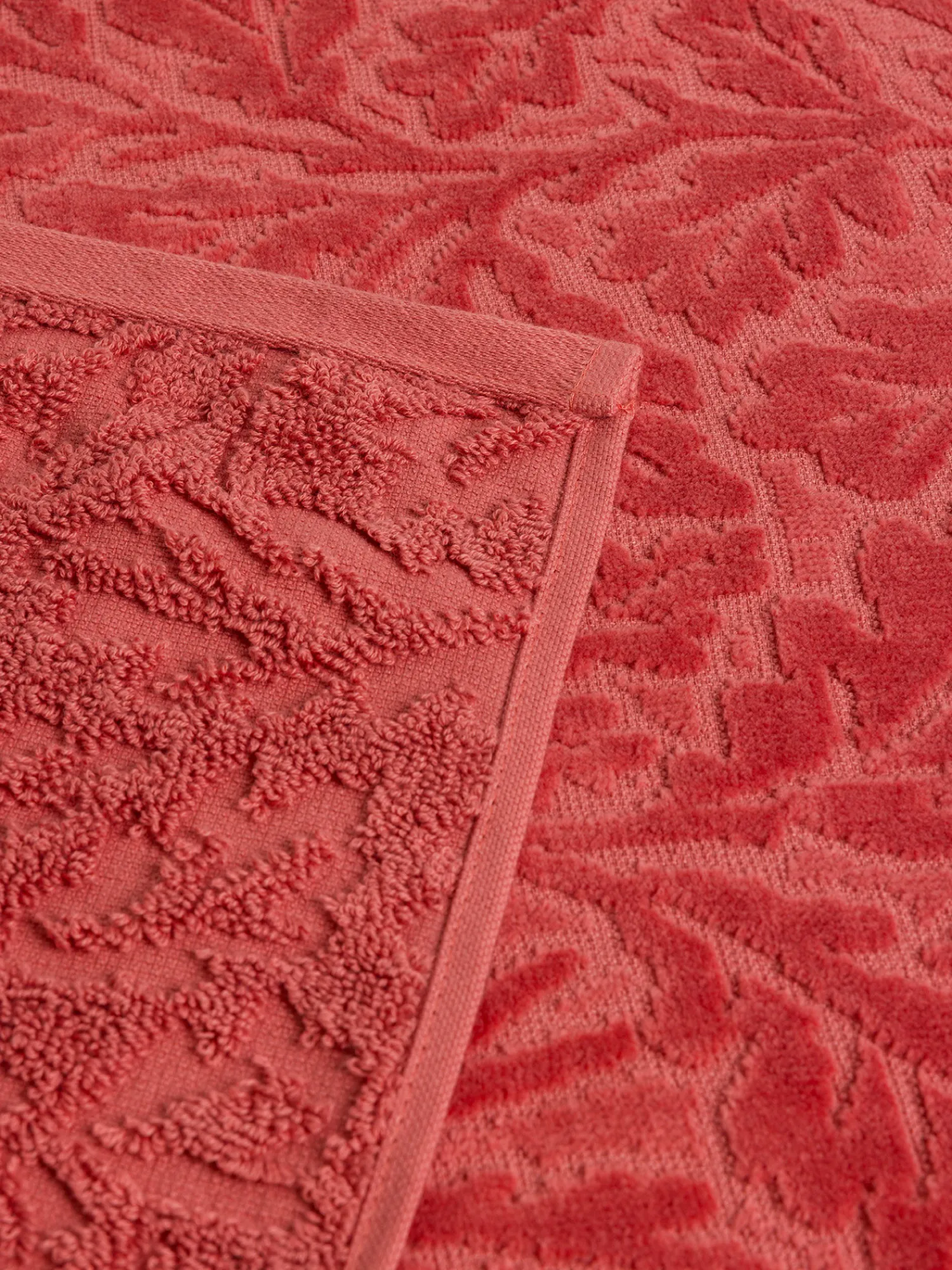 coincasa Asciugamano in cotone velour motivo in rilievo