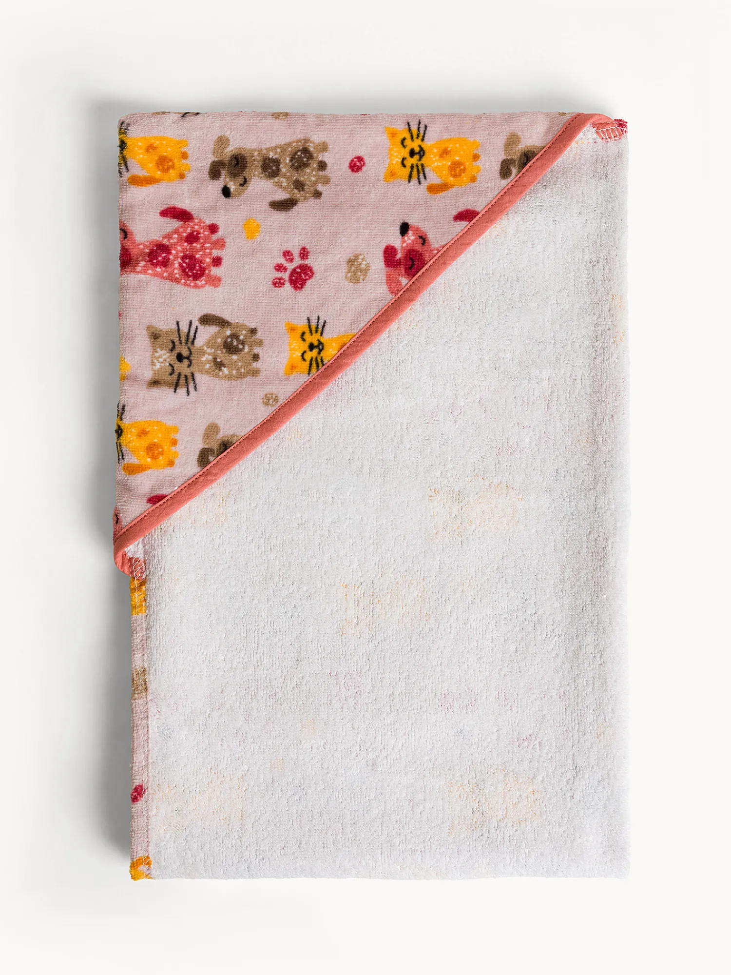 coincasa Asciugamano in cotone velour stampa animaletti