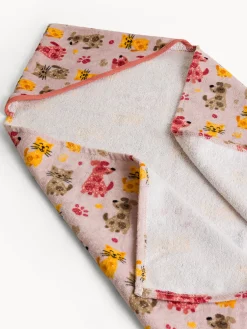 coincasa Asciugamano in cotone velour stampa animaletti