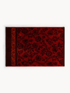 coincasa Asciugamano in cotone velour fantasia floreale