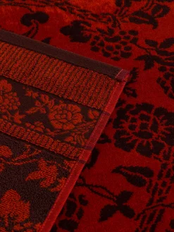 coincasa Asciugamano in cotone velour fantasia floreale