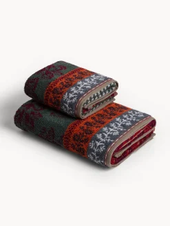 coincasa Asciugamano in spugna di cotone fantasia a fiori