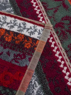 coincasa Asciugamano in spugna di cotone fantasia a fiori