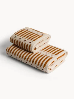 coincasa Asciugamano in spugna di cotone fantasia geometrica