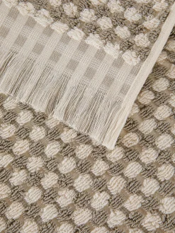 coincasa Asciugamano puro cotone trama scacchiera Thermae