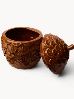 coincasa Barattolo in ceramica a pigna