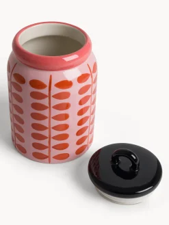 Barattolo in ceramica motivo fiorellini