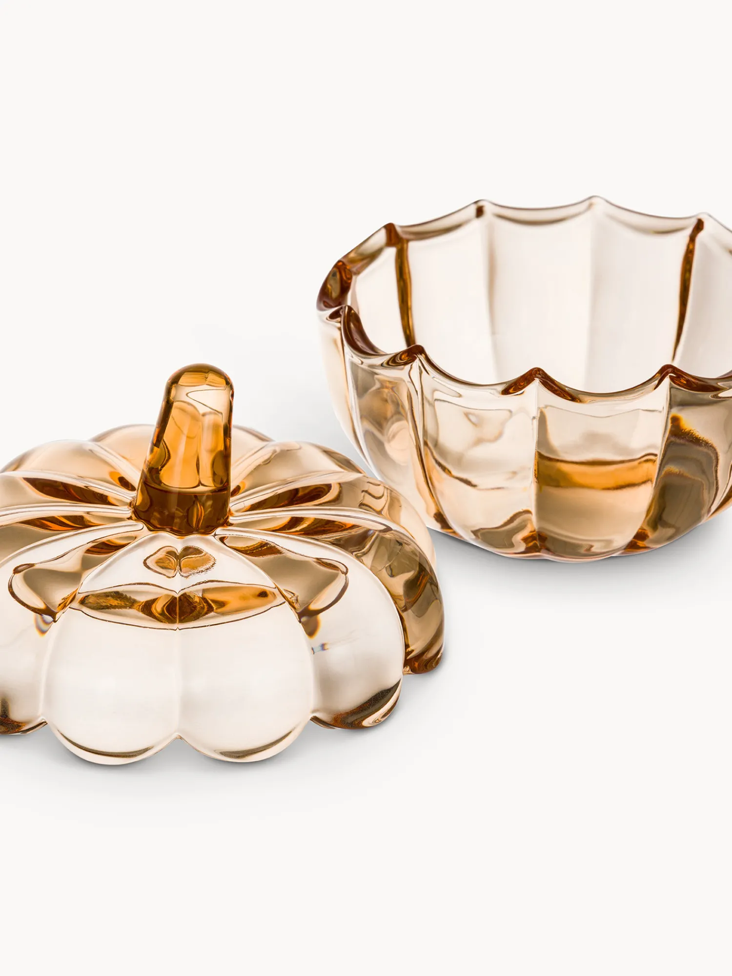 Barattolo in vetro a forma di zucca