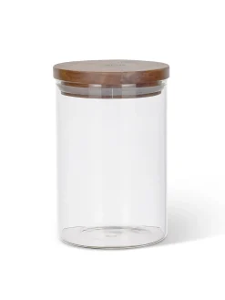 Barattolo in vetro con tappo in legno di acacia
