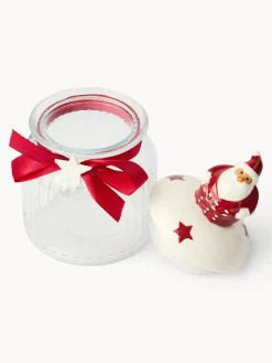 coincasa Barattolo in vetro con tappo a Babbo Natale