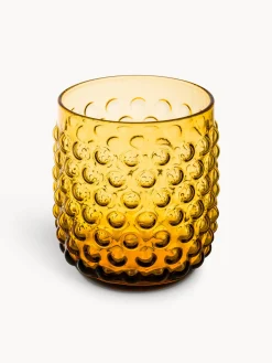 coincasa Bicchiere in vetro con bolle in rilievo