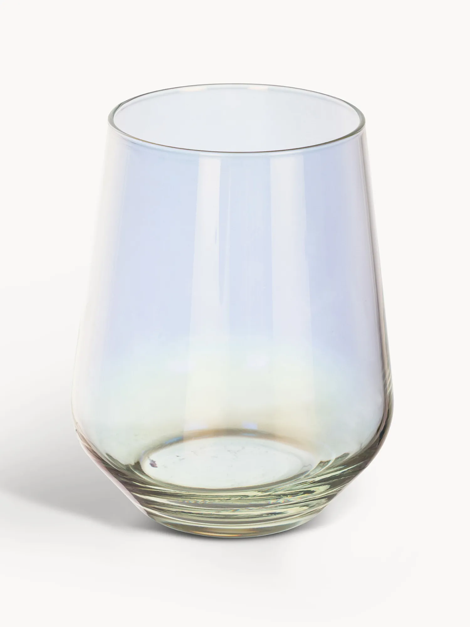 coincasa Bicchiere in vetro effetto iridescente