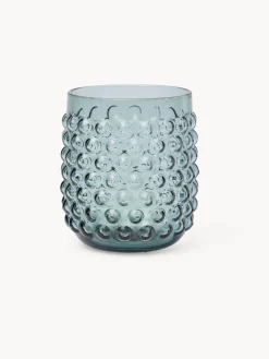 coincasa Bicchiere in vetro lavorazione a bolle