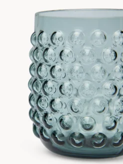 coincasa Bicchiere in vetro lavorazione a bolle