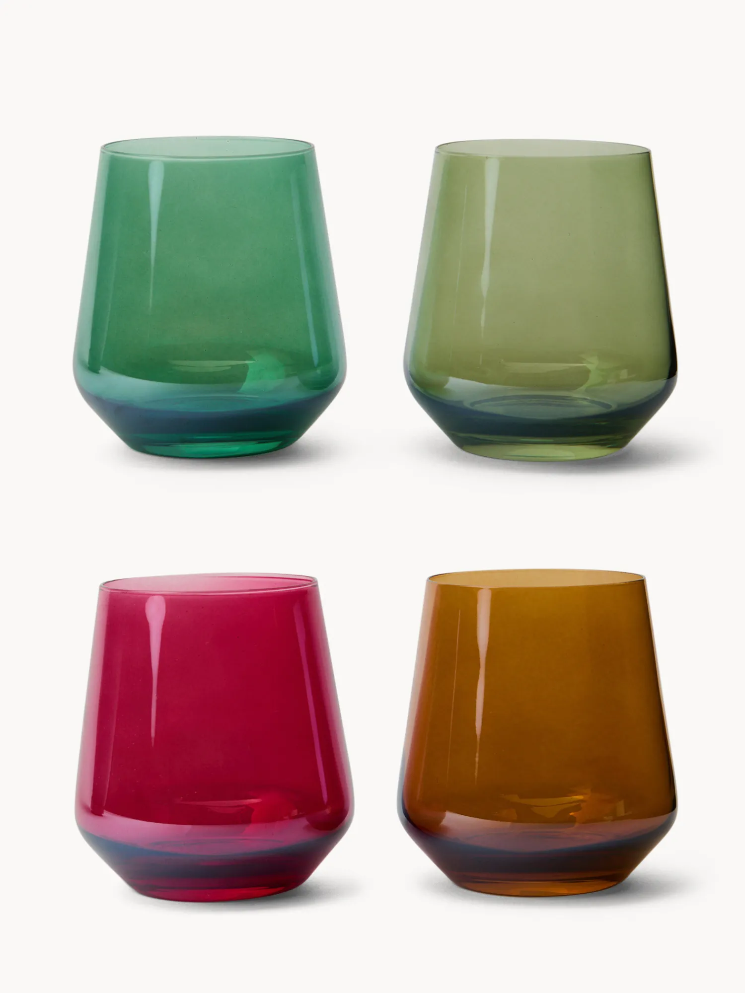 coincasa Bicchieri in vetro colorato