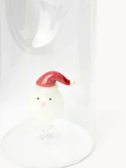 coincasa Caraffa in vetro borosilicato dettaglio Babbo Natale
