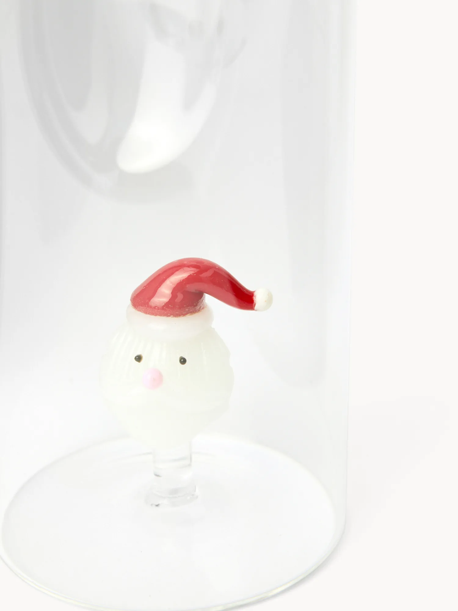 coincasa Caraffa in vetro borosilicato dettaglio Babbo Natale