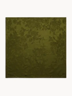 coincasa Centrotavola in cotone e lino jacquard motivo floreale