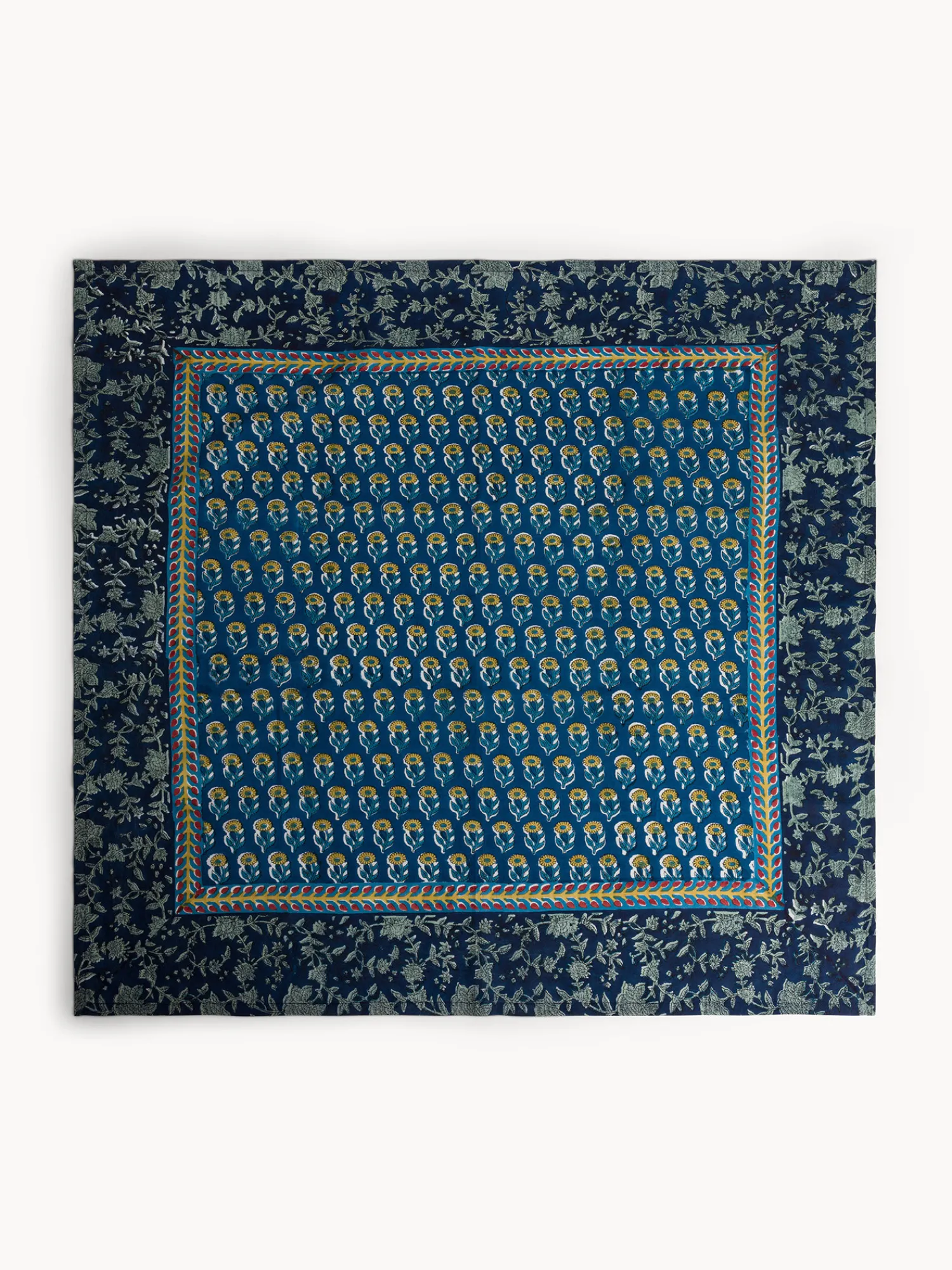 coincasa Centrotavola in puro cotone stampa block print piazzata