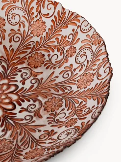 coincasa Centrotavola in vetro motivo floreale