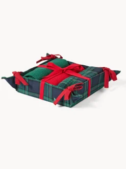 coincasa Cestino con set di 3 strofinacci