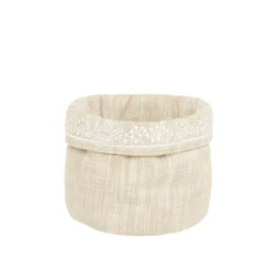 coincasa Cestino portatutto puro cotone fiammato tinta unita