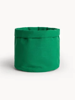 coincasa Cestino rotondo in slub di cotone tinta unita