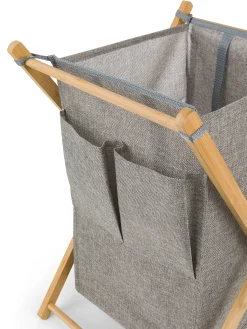 coincasa Cesto portabiancheria tessuto e bamboo