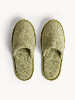 coincasa Ciabatte in cotone velour motivo in rilievo