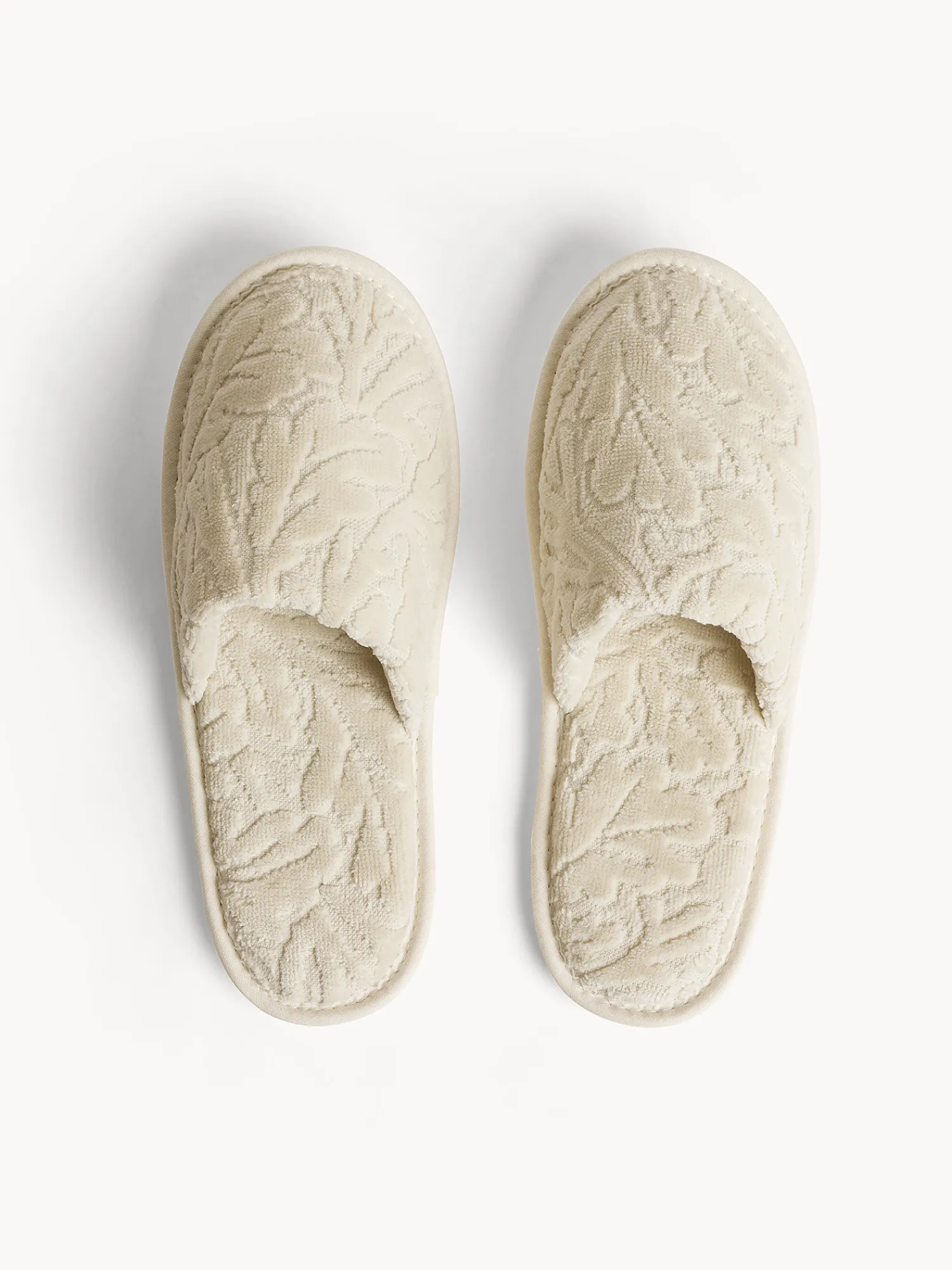 coincasa Ciabatte in cotone velour motivo in rilievo