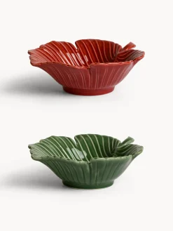 coincasa Coppa in stoneware a forma di foglia