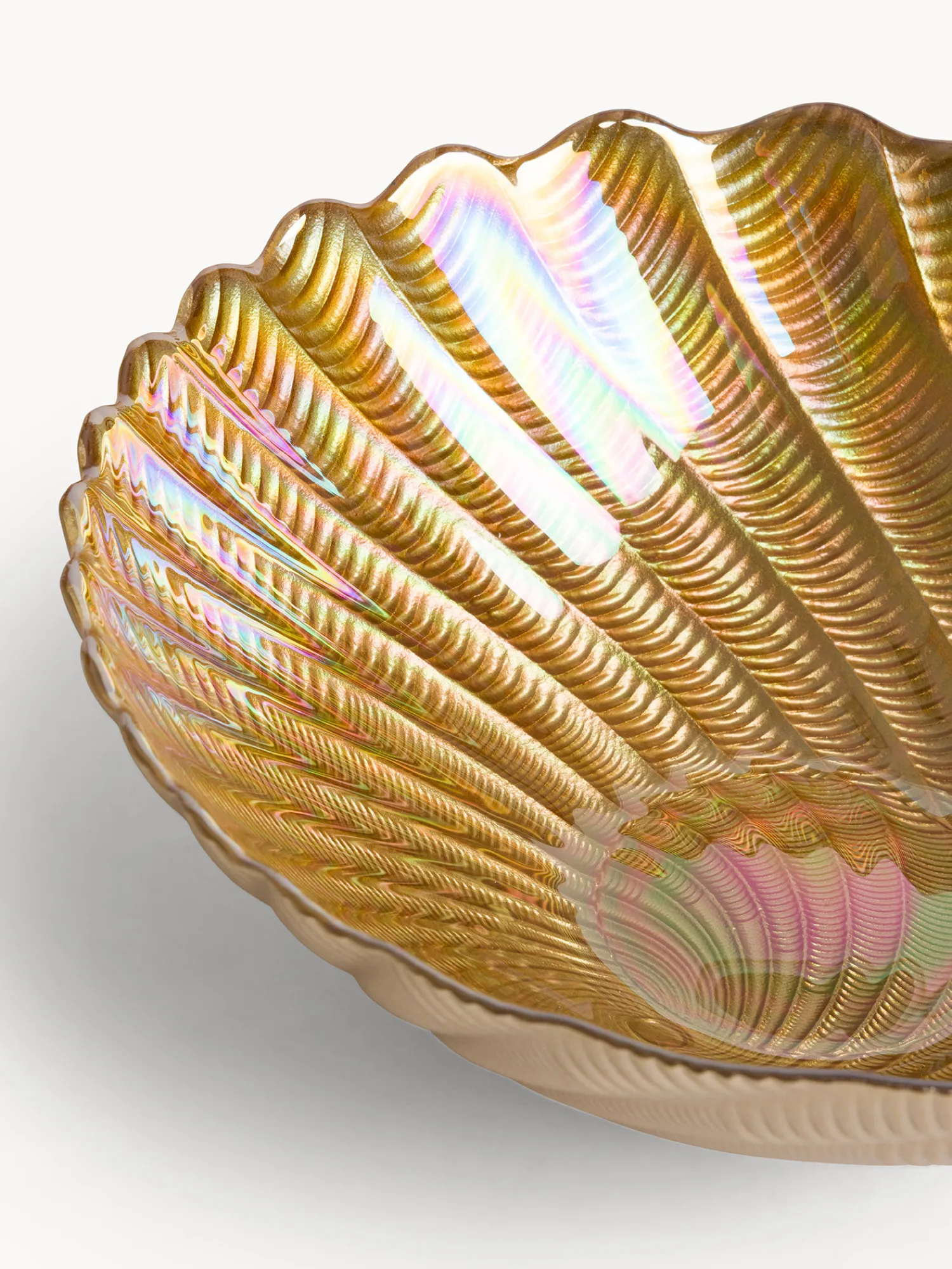 coincasa Coppa in vetro effetto perlato