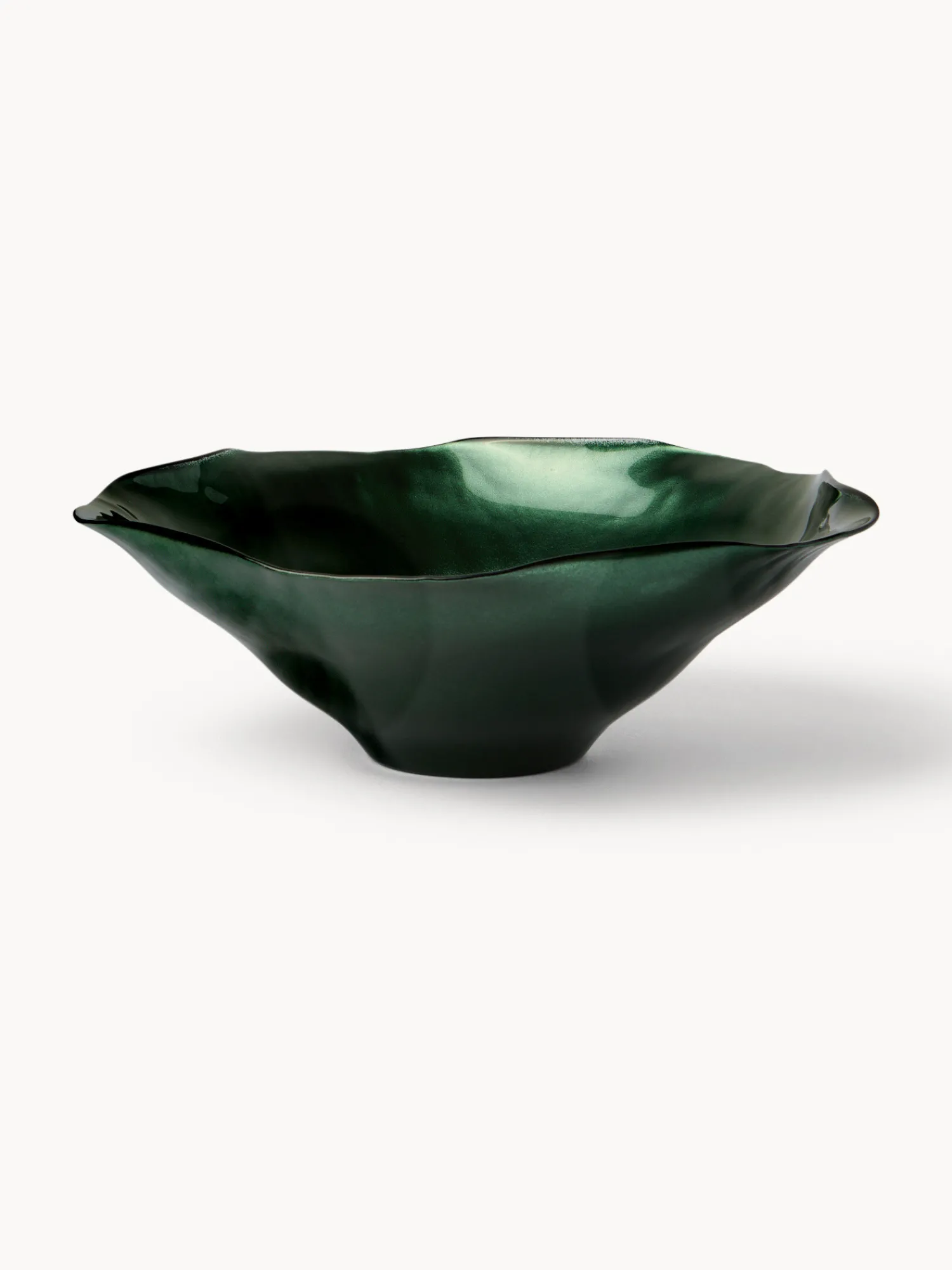 coincasa Coppa ondulata in vetro spruzzato