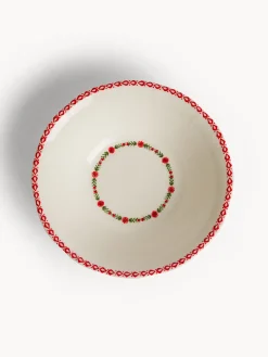 Coppetta in ceramica dettaglio fiore rosso
