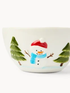 coincasa Coppetta in ceramica motivo pupazzo di neve